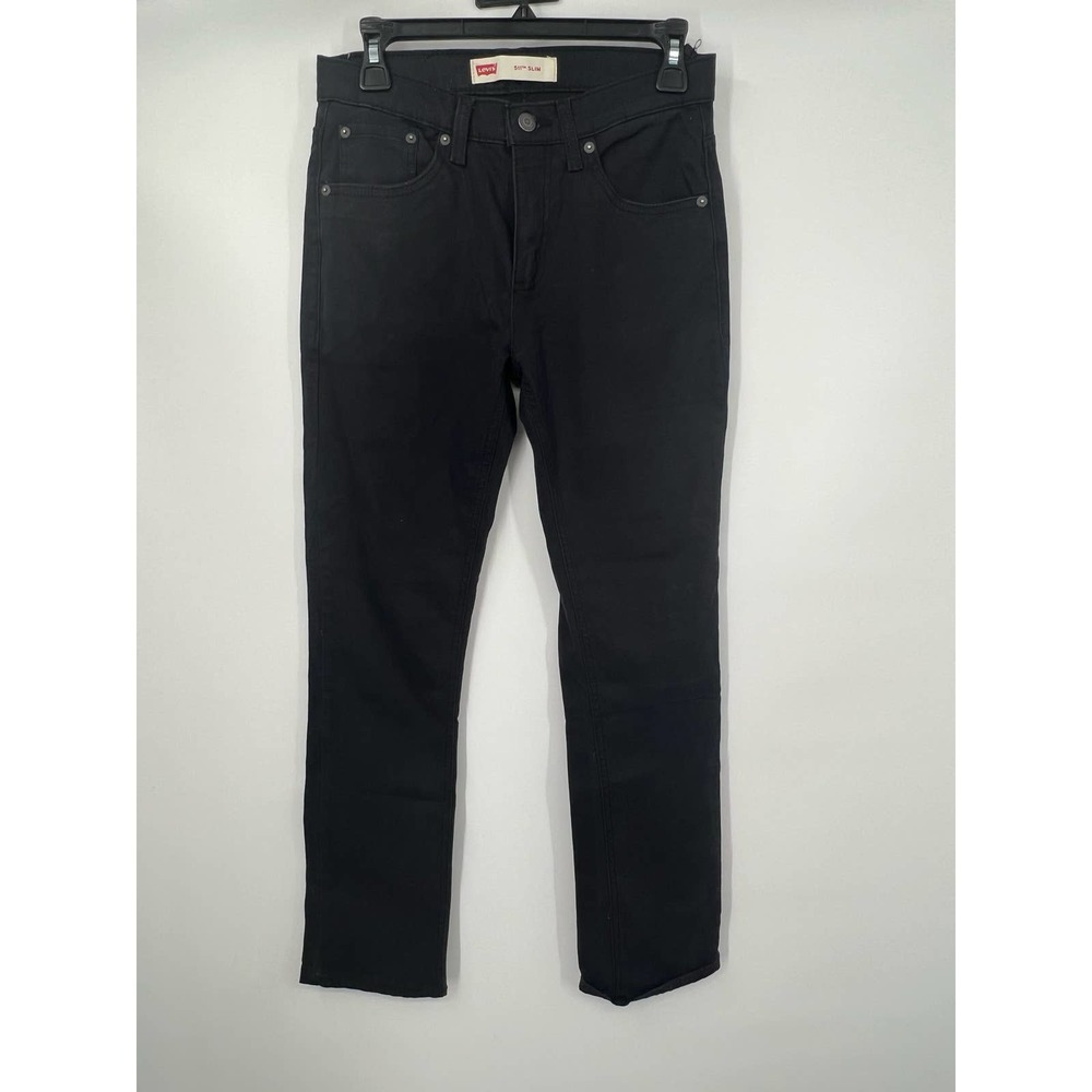 Levi's 511 Slim‎ Fit Black Jeans Size 29X30